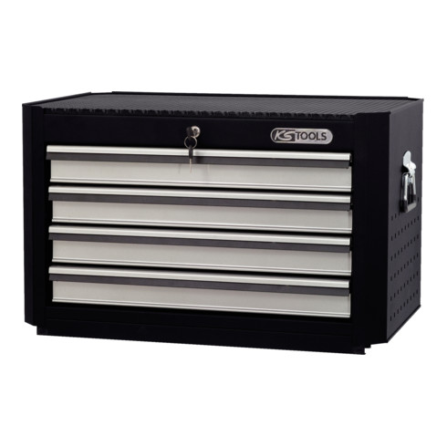 KS Tools MASTERline werkplaatswagen aanbouwdeel, met 4 laden zwart/zilver
