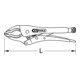 KS Tools Maul-Gripzange mit Drahtschneider, 175mm