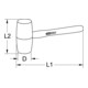 KS Tools Mazza di legno -3