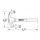 KS Tools Mazzetta BRONZEplus da muratore con manico in legno di noce-3