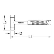 KS Tools Mazzuola antirimbalzo -4