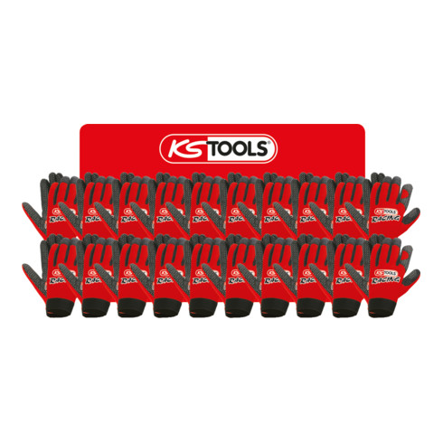 KS Tools Mechaniker-Handschuh, Display, 20 Paar