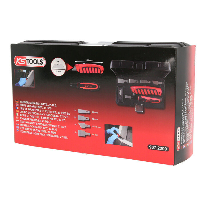 KS Tools messenschraper set, 27 stuks