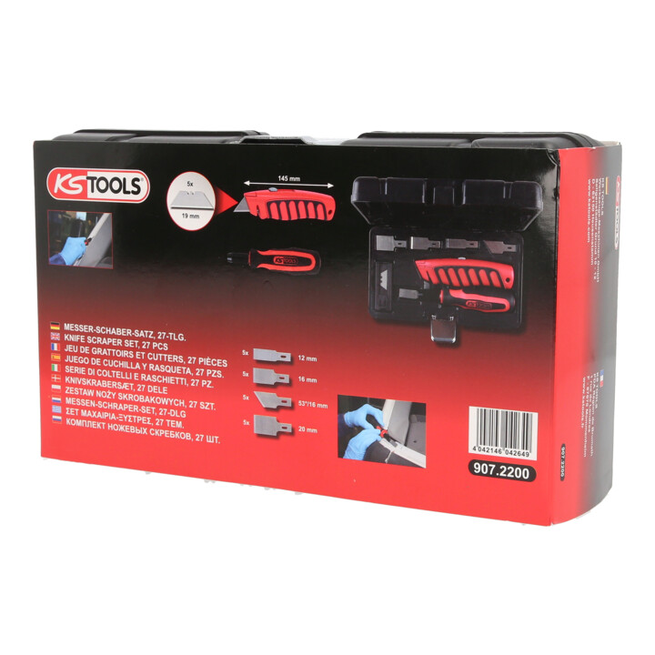KS Tools messenschraper set, 27 stuks