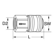KS Tools messing koppeling met binnendraad-5
