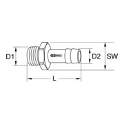 KS Tools messing slangtuiten met buitendraad, 45°, G1/2 "AGx13mm-3