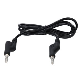 KS Tools Messleitungs-Verlängerung mit Doppel Stecker und zusätzlicher Buchse 1.100 mm (schwarz)