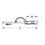 KS Tools Metall-Einhandsägebogen, 300mm-4