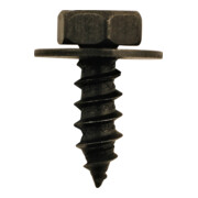 KS Tools Metall-Schraube/Scheibe, schwarz universal, 50er Pack Ø 9,4/20,9 mm