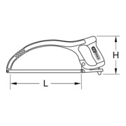 KS Tools Metallsägebogen rund, 300mm-3