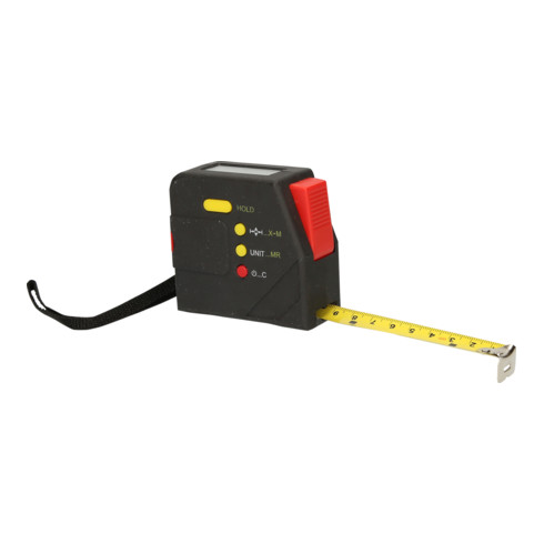 KS Tools Mètre électrique à ruban avec serrure et clip de ceinture, numérique, 5 m, 19 mm