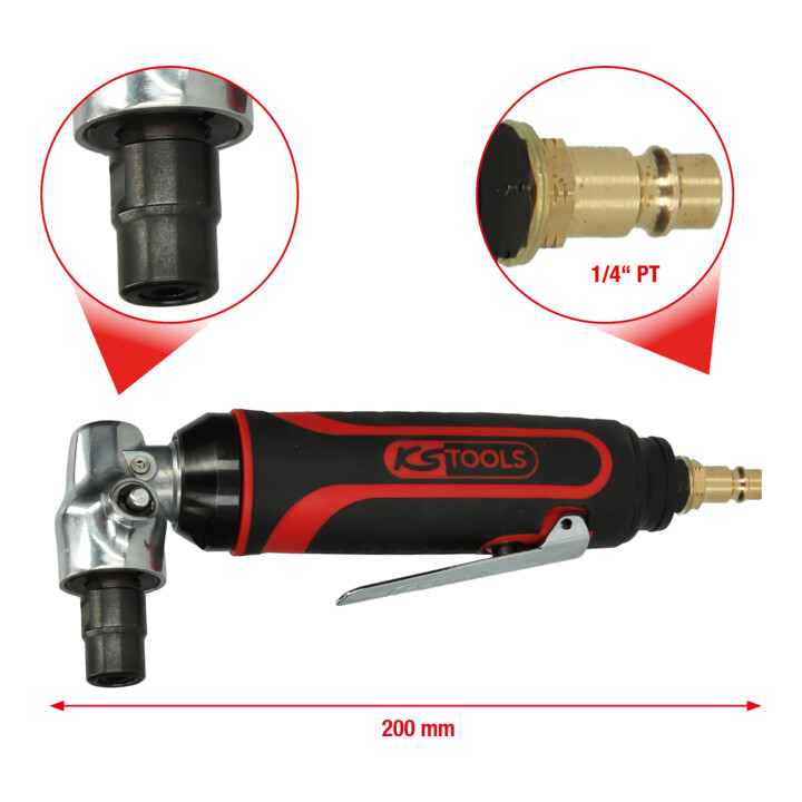KS Tools Meuleuse d'angle pneumatique, 18.000 Tr/min