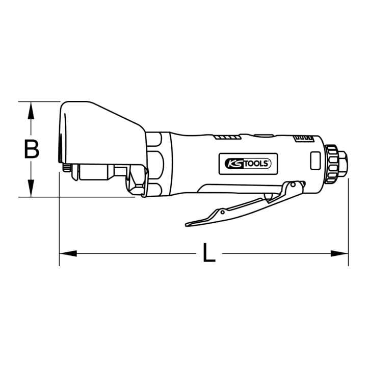 KS Tools Meuleuse pneumatique, 23 000 tr/min