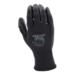KS Tools Mikro-Feinstrickhandschuhe, schwarz