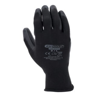 KS Tools Mikro-Feinstrickhandschuhe-schwarz, 9