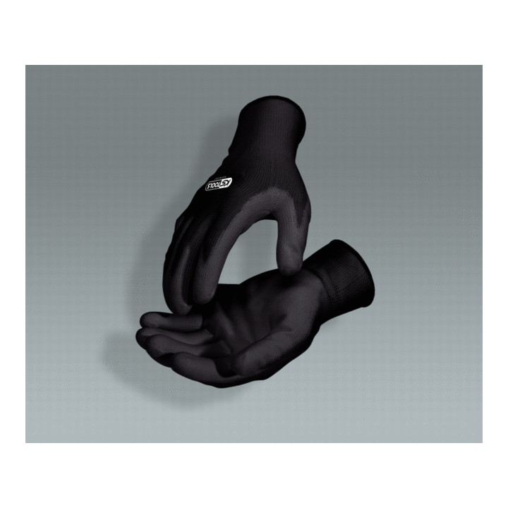KS Tools Mikro-Feinstrickhandschuhe-schwarz, 9