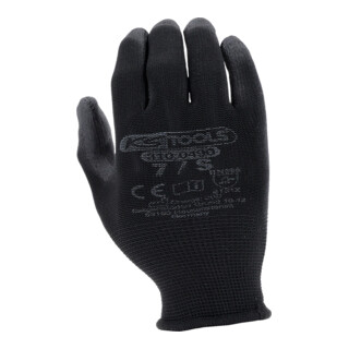 KS Tools Mikro-Feinstrickhandschuhe schwarz