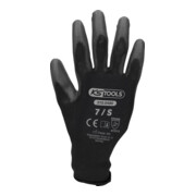 KS Tools Mikro-Feinstrickhandschuhe schwarz, Größe 7-2