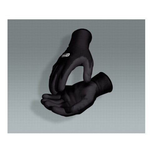KS Tools Mikro-Feinstrickhandschuhe schwarz, Größe 7