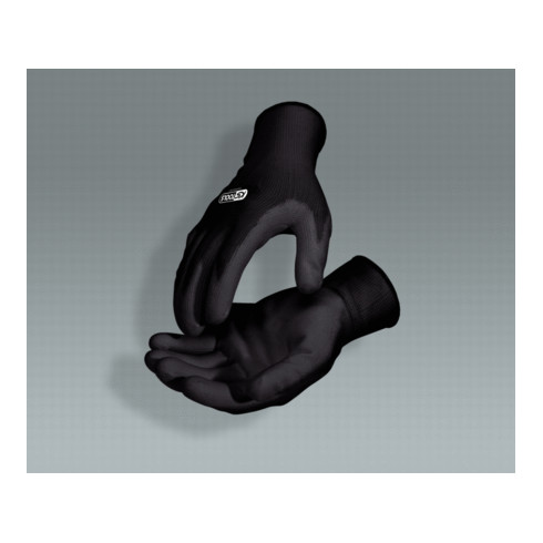 KS Tools Mikro-Feinstrickhandschuhe schwarz, Größe 7