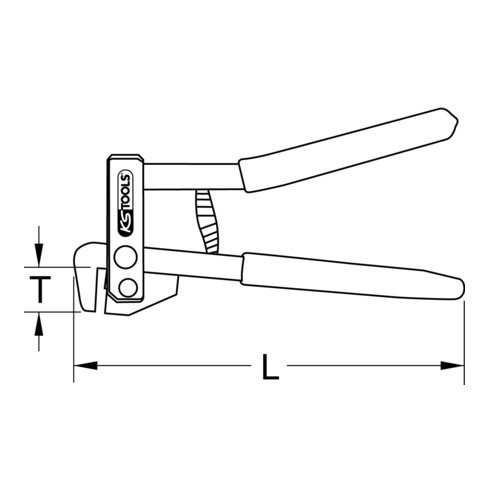 KS Tools Mini-Absetzzange, 220mm