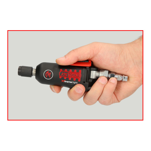 KS Tools Mini avvitatore ad impulsi 1/4" MONSTER Xtremelight ad aria compressa con bilanciere reversibile 108Nm