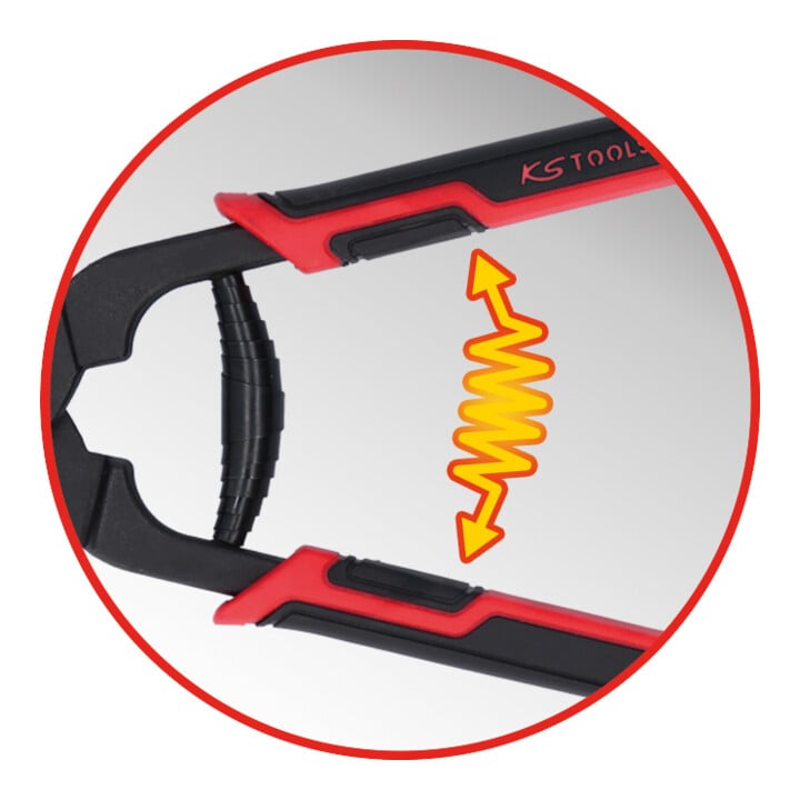 KS Tools Mini Bolzenschneider, selbstlösend, 8 Zoll