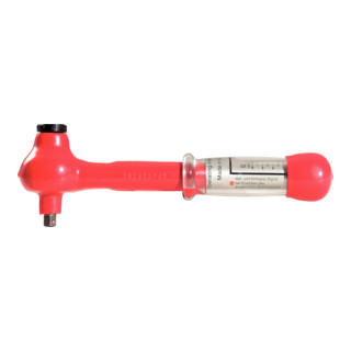KS Tools Mini-clé dynamométrique 1/2" avec revêtement isolant et cliquet réversible, 5-25 Nm