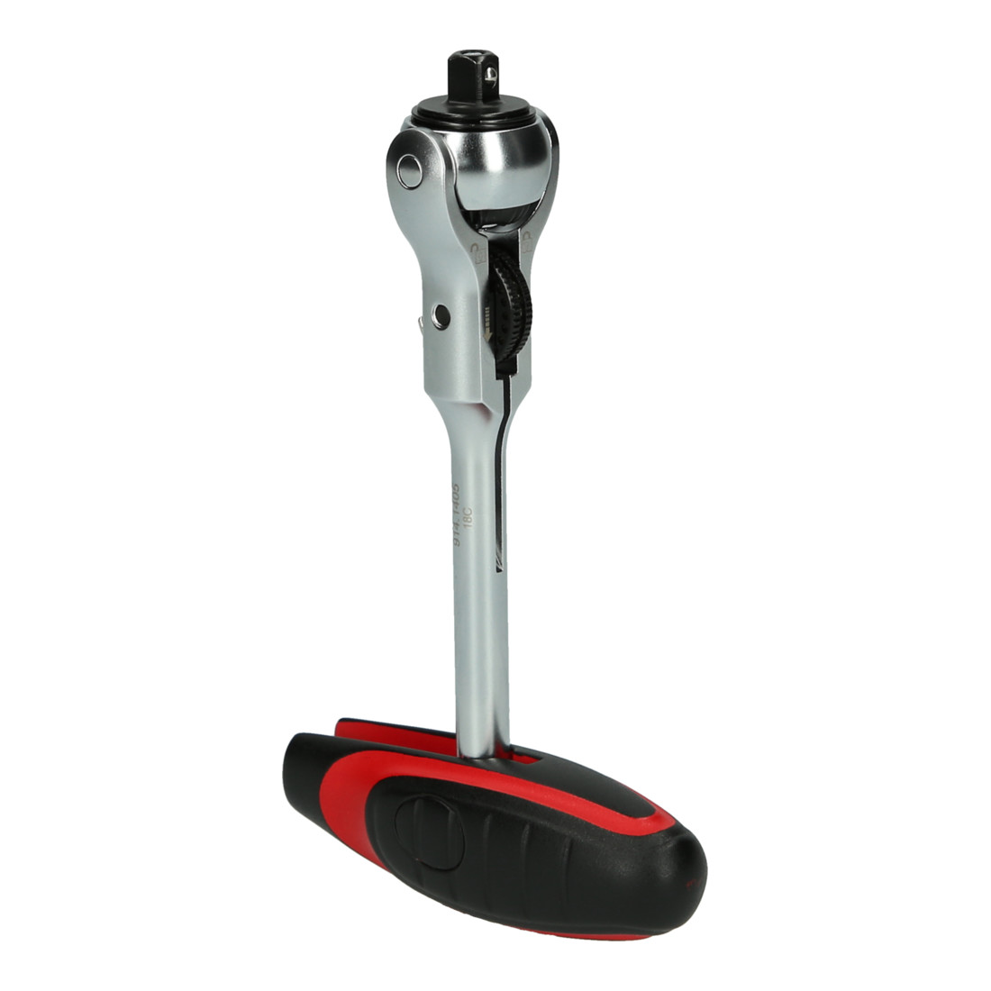 KS Tools Mini cricchetto 1/4" MODIFIX con impugnatura a T e testa girevole, 72 denti