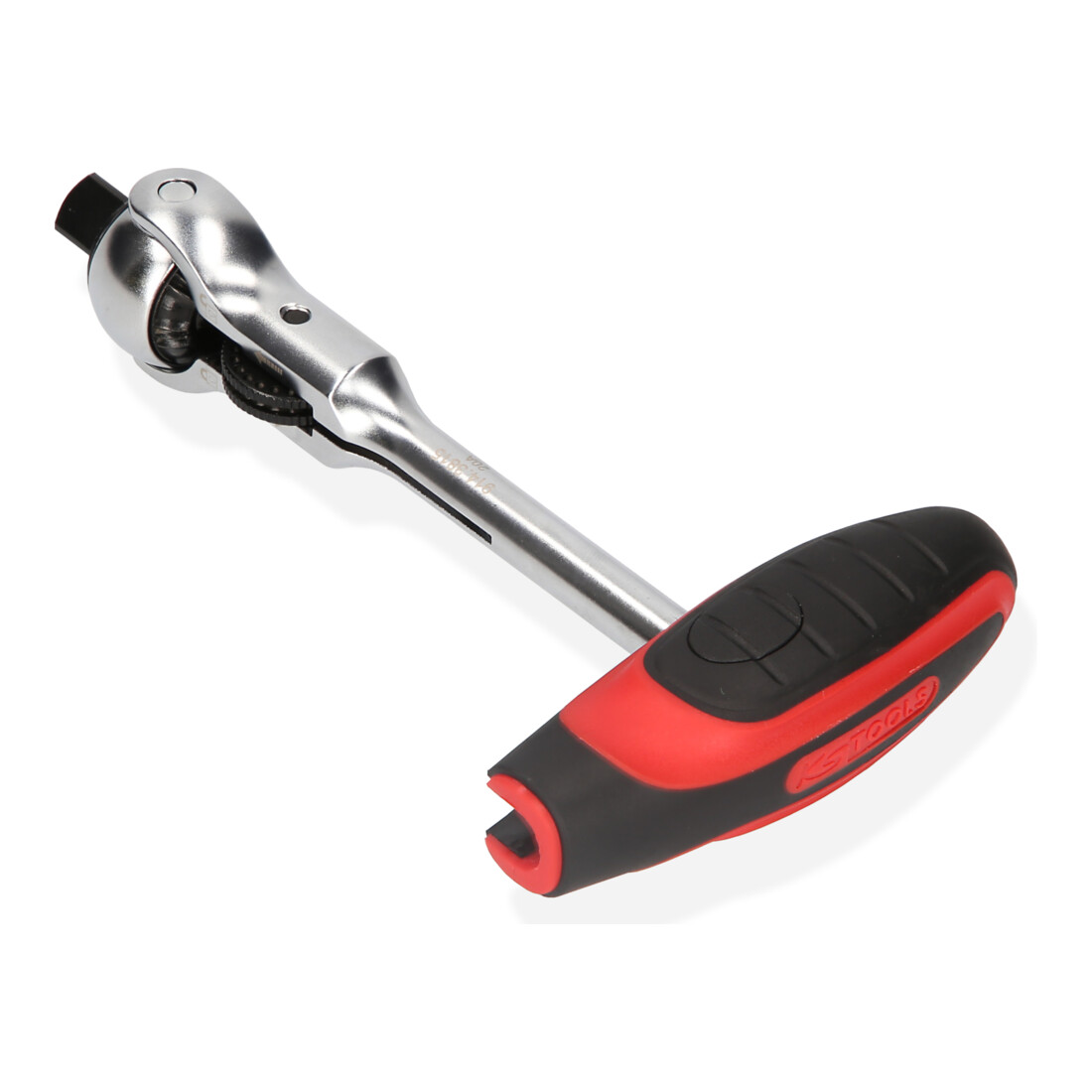 KS Tools Mini cricchetto 1/4" MODIFIX con impugnatura a T e testa girevole, 72 denti