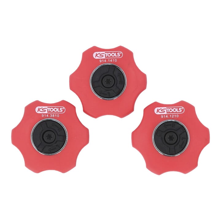 KS Tools Mini hand ratelset, 3-delig, 1/4"+3/8"+1/2"