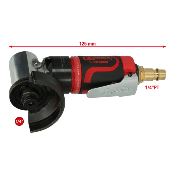 KS Tools Mini-meuleuse pneumatique droite SlimPOWER 1/4", version courte