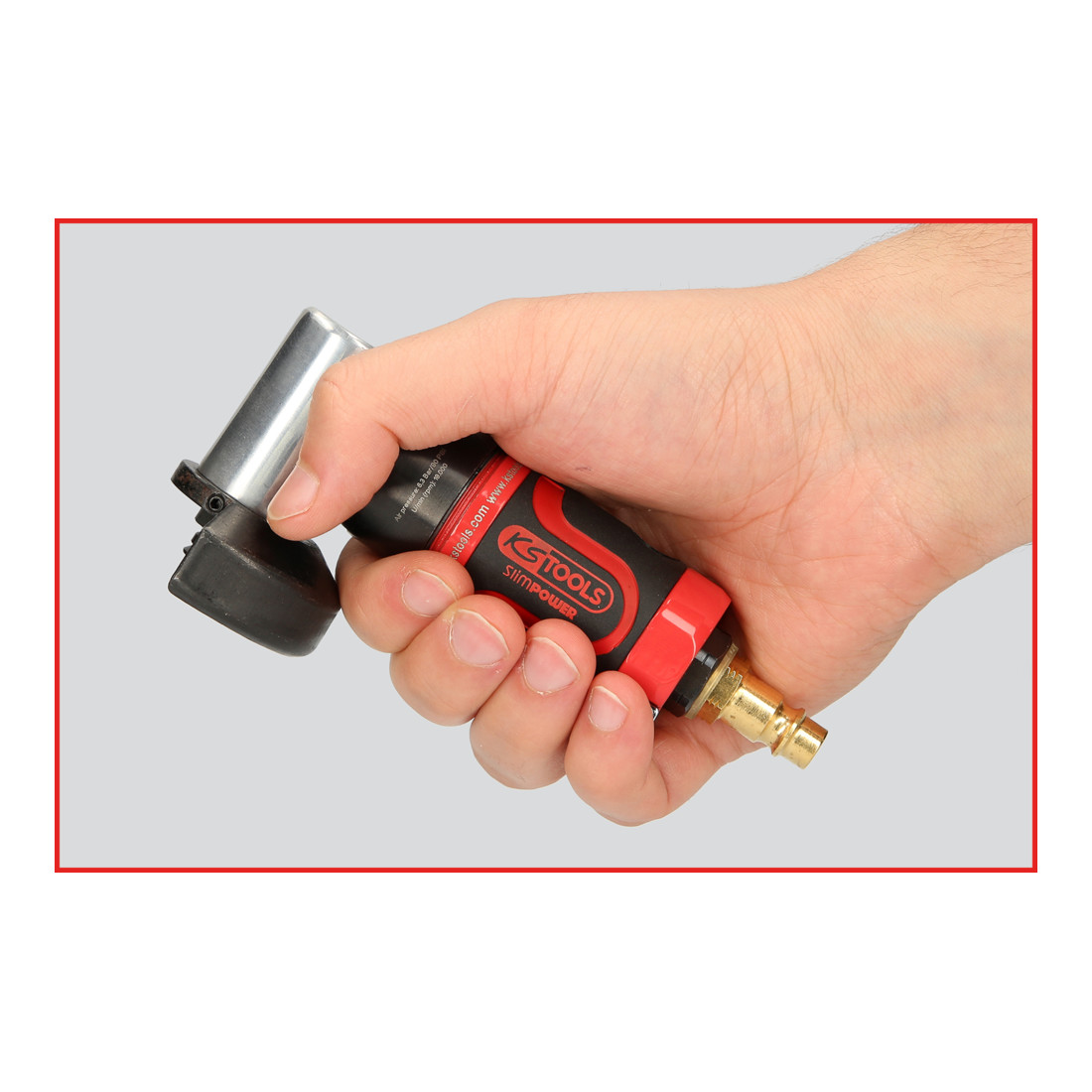 KS Tools Mini-meuleuse pneumatique droite SlimPOWER 1/4", version courte