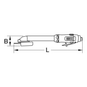 KS Tools Mini-troncatrice pneumatica SlimPOWER 1/4", corta-4