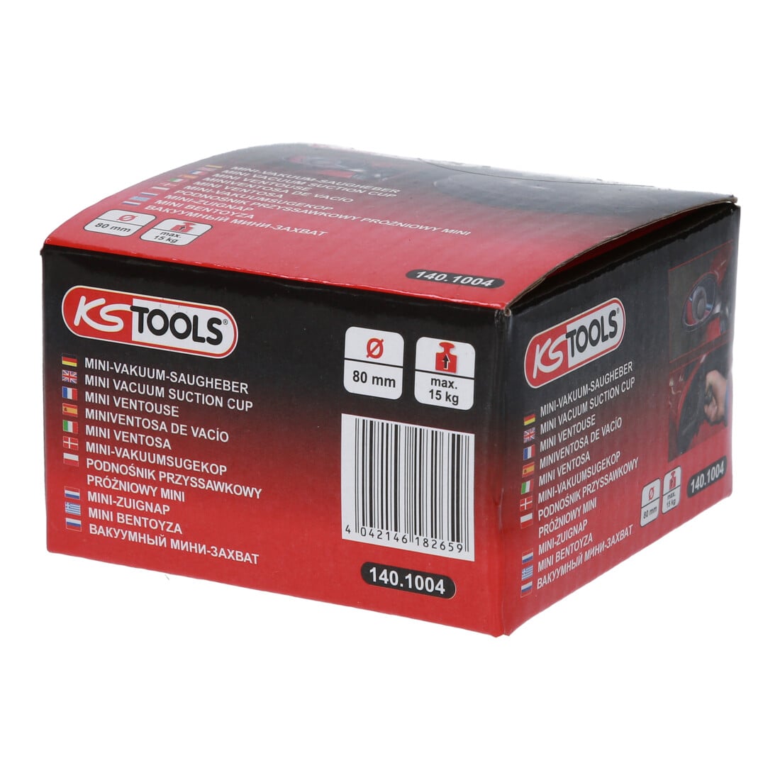 KS Tools Mini-Vakuum-Saugheber, max 15kg, Ø 80mm