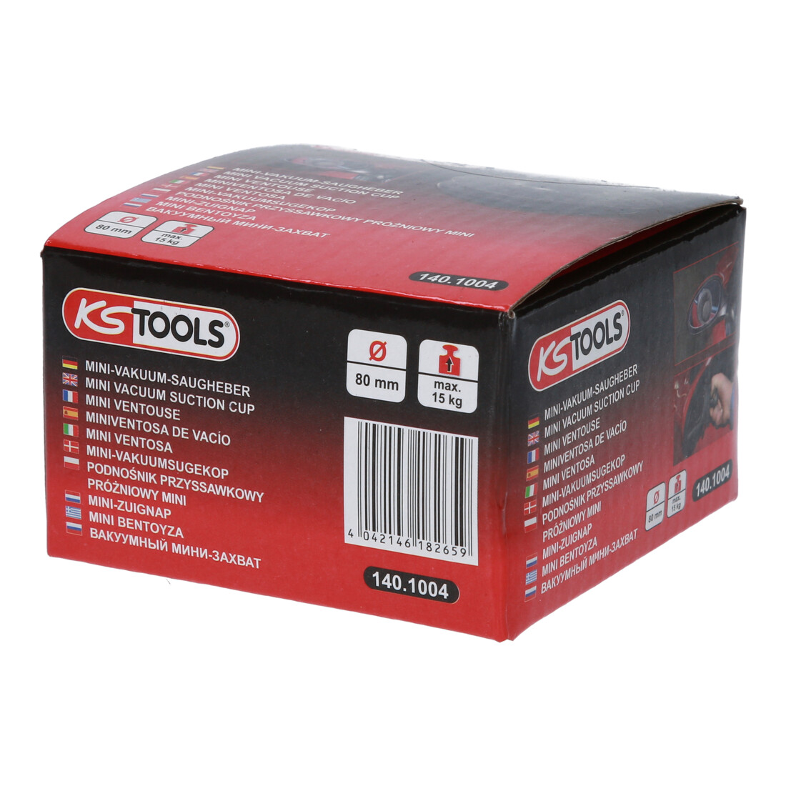 KS Tools Mini zuigheffer, max 15kg, Ø 80mm