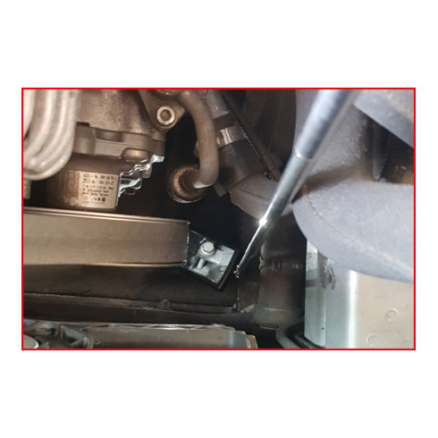 KS Tools Miroir d'inspection flexible avec éclairage