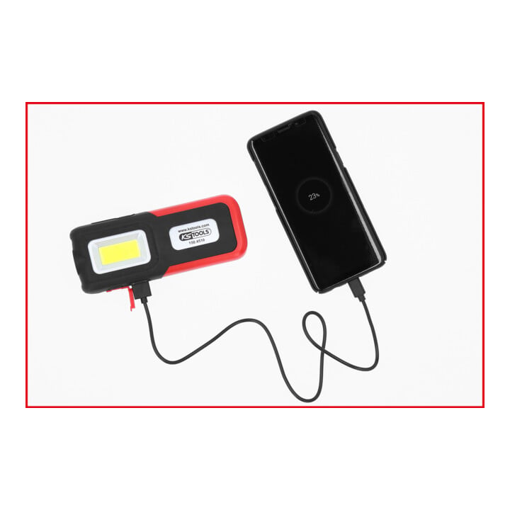 KS Tools Mobiele werkplaatslamp, knikbaar, 500 lumen