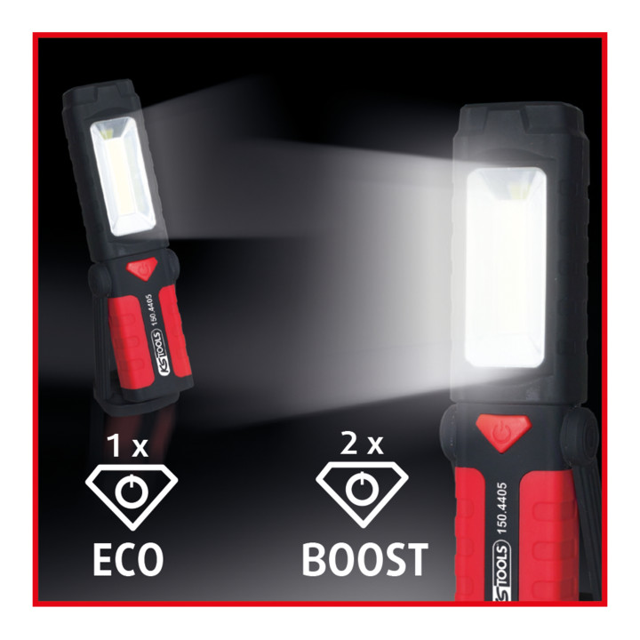 KS Tools Mobile LED POWER STRIPE Lampe à main d'atelier, pliable, 3 Watt Stripe LED
