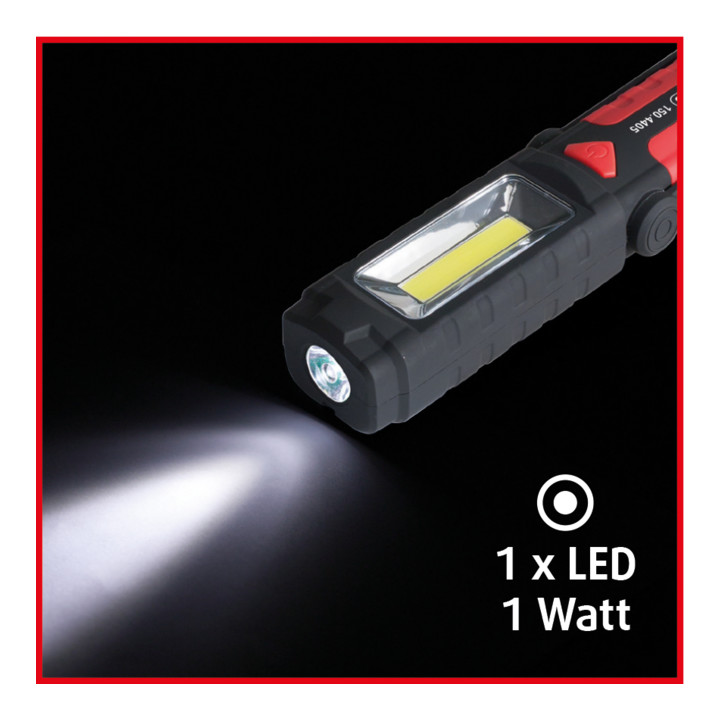 KS Tools Mobile LED POWER STRIPE Werkstatt-Handlampe, knickbar, 3 Watt Stripe LED