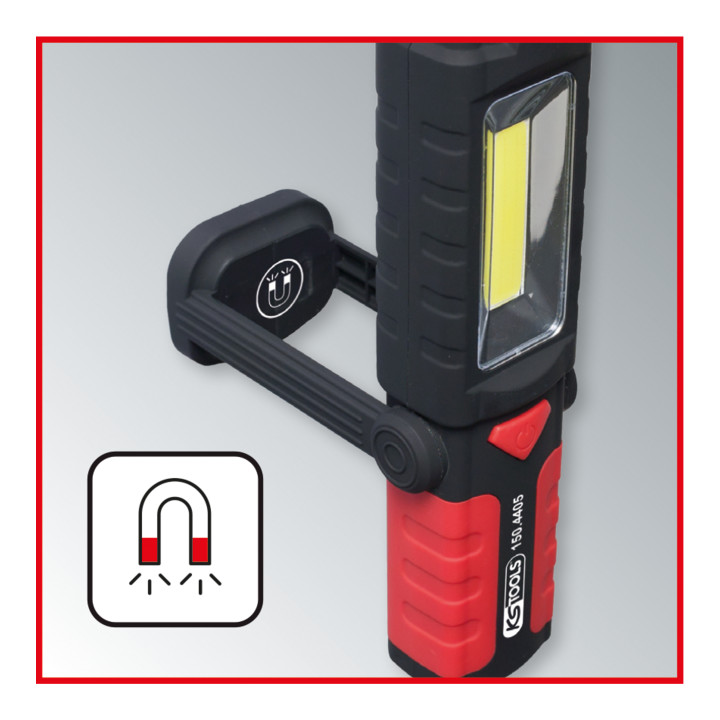 KS Tools Mobile LED POWER STRIPE Werkstatt-Handlampe, knickbar, 3 Watt Stripe LED