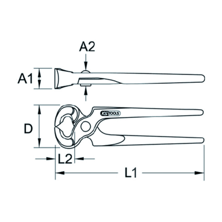KS Tools Monierzange, 250mm