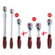 KS Tools Monster Umschaltknarren-Satz, 6-tlg 1/4" + 3/8" + 1/2 Zoll