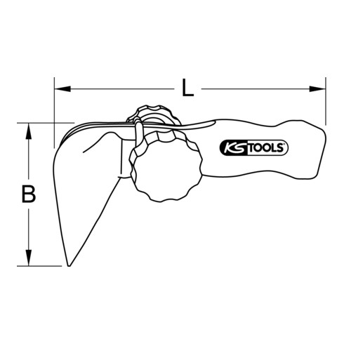 KS Tools montagebeugel, opschroefbaar