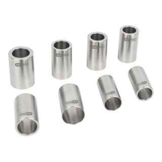 KS Tools Montagehülsen-Satz für Bremsen mit integriertem Radlager, 8-teilig