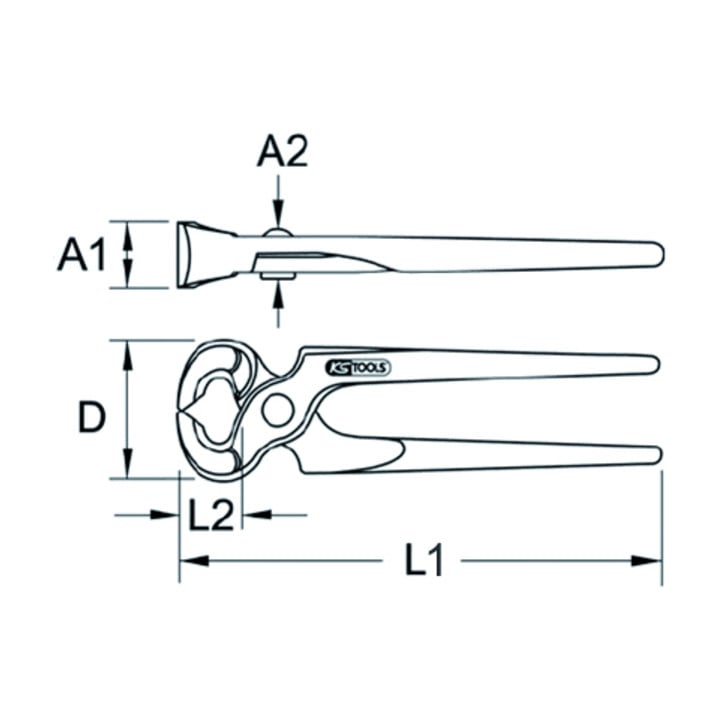 KS Tools montagetang, 190mm
