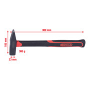 KS Tools metaalbewerkingshamer met glasvezel handvat
