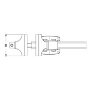 KS Tools Morsa, con piastra rotonda, 175mm-5