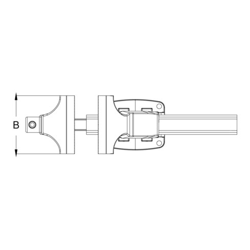 KS Tools Morsa, senza piastra rotonda