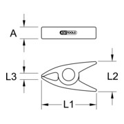 KS Tools Morsetto isolato in plastica-4